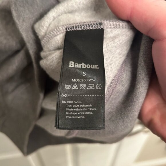 Barbour Gray 1/4 Buttoned Sweater - Picture 4 of 7